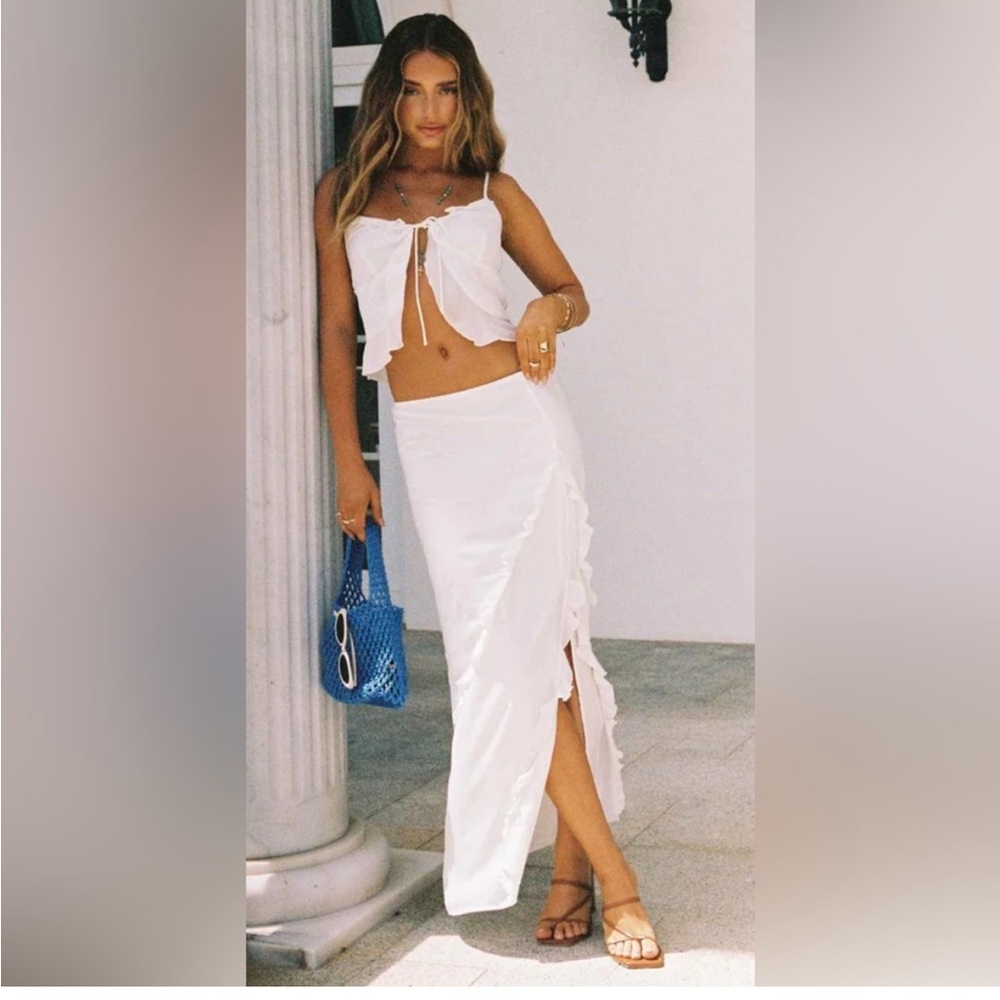Princess Polly Trevally White Pencil Skirt